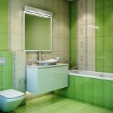 Зелена плитка для ванної (41 фото): керамічна і інша плитка темно – та світло-зеленого кольору у ванній кімнаті. Дизайн плитки на підлогу і стіни в зелених тонах