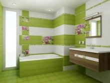 Зелена плитка для ванної (41 фото): керамічна і інша плитка темно – та світло-зеленого кольору у ванній кімнаті. Дизайн плитки на підлогу і стіни в зелених тонах