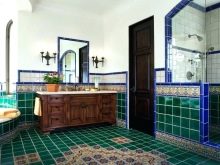 Зелена плитка для ванної (41 фото): керамічна і інша плитка темно – та світло-зеленого кольору у ванній кімнаті. Дизайн плитки на підлогу і стіни в зелених тонах