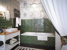 Зелена плитка для ванної (41 фото): керамічна і інша плитка темно – та світло-зеленого кольору у ванній кімнаті. Дизайн плитки на підлогу і стіни в зелених тонах