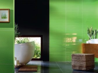 Зелена плитка для ванної (41 фото): керамічна і інша плитка темно – та світло-зеленого кольору у ванній кімнаті. Дизайн плитки на підлогу і стіни в зелених тонах