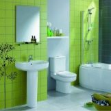 Зелена плитка для ванної (41 фото): керамічна і інша плитка темно – та світло-зеленого кольору у ванній кімнаті. Дизайн плитки на підлогу і стіни в зелених тонах