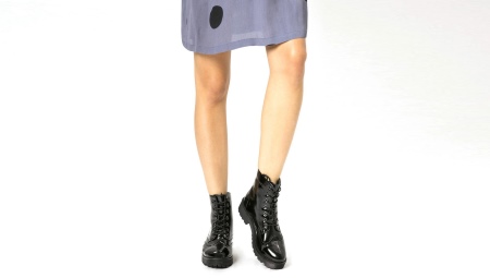 Жіночі лаковані черевики (64 фото): лакові сині та рожеві зимові модні моделі 2020