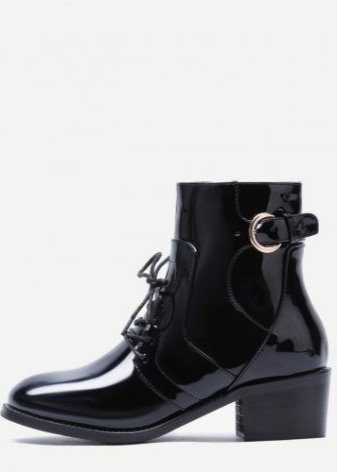 Жіночі лаковані черевики (64 фото): лакові сині та рожеві зимові модні моделі 2020