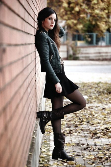 Жіночі осінні черевики (94 фото): модні шкіряні моделі 2020 без каблука, на платформі і на тракторній підошві, чорні лакові