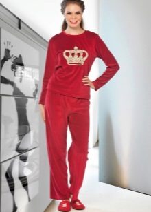 жіночі Велюрові спортивні костюми (95 фото): костюми великих розмірів з велюру, брендові та зі стразами, в чорному кольорі