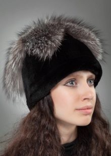 Жіноча норкова шапка (85 фото): модні фасони 2020 з блакитної норки, скільки коштують, боярка, моделі з стриженої норки