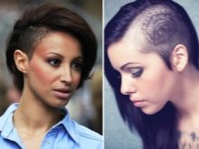 Жіноча стрижка з виголеним потилицею (41 фото): модні зачіски з голеною потилицею для дівчат з короткими і довгими волоссям