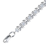 Жіночий браслет з білого золота (78 фото): моделі з жовтим металом з топазами і сапфірами, тонкі і товсті на руку, від Тіффані