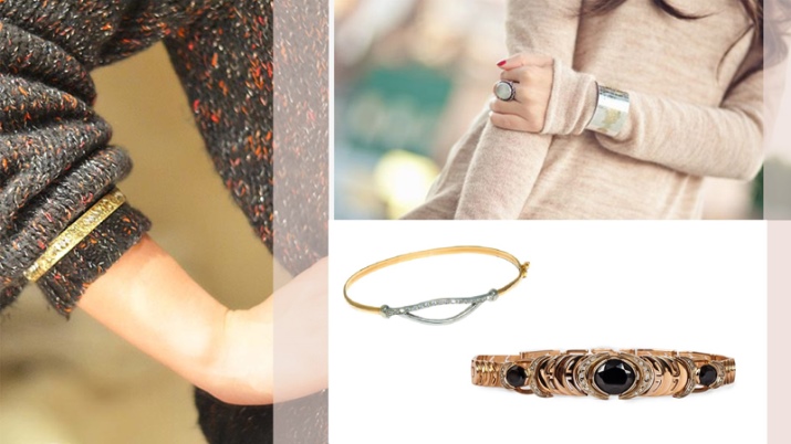 Жорсткий браслет із золота (81 фото): жіночі плоскі моделі на руку з жовтого золота 585 проби, відгуки