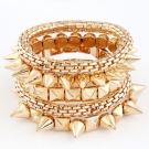 Жорсткий браслет із золота (81 фото): жіночі плоскі моделі на руку з жовтого золота 585 проби, відгуки