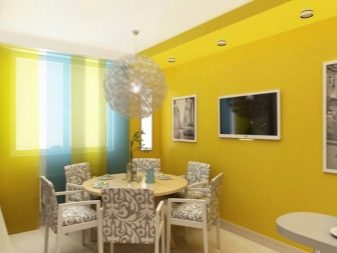 Жовті стіни на кухні (34 фото): шпалери жовтого і лимонного кольору в інтер’єрі. Варіанти дизайну і поєднань