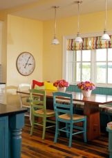 Жовті стіни на кухні (34 фото): шпалери жовтого і лимонного кольору в інтер’єрі. Варіанти дизайну і поєднань