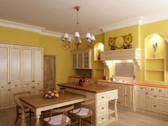Жовті стіни на кухні (34 фото): шпалери жовтого і лимонного кольору в інтер’єрі. Варіанти дизайну і поєднань