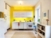 Жовті стіни на кухні (34 фото): шпалери жовтого і лимонного кольору в інтер’єрі. Варіанти дизайну і поєднань