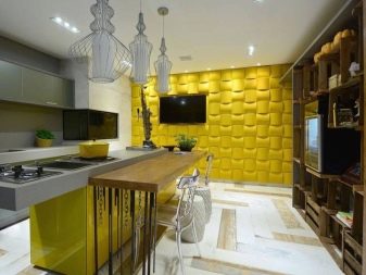Жовта кухня (88 фото): кухонні гарнітури чорно, біло-зелено – та синьо-жовтого, лимонного і інших кольорів в інтер’єрі, приклади дизайну