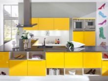 Жовта кухня (88 фото): кухонні гарнітури чорно, біло-зелено – та синьо-жовтого, лимонного і інших кольорів в інтер’єрі, приклади дизайну