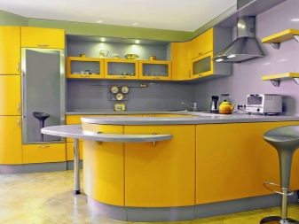 Жовта кухня (88 фото): кухонні гарнітури чорно, біло-зелено – та синьо-жовтого, лимонного і інших кольорів в інтер’єрі, приклади дизайну