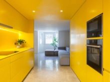 Жовта кухня (88 фото): кухонні гарнітури чорно, біло-зелено – та синьо-жовтого, лимонного і інших кольорів в інтер’єрі, приклади дизайну