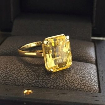 Жовтий сапфір (22 фото): як він виглядає? Магічні та інші властивості каменю
