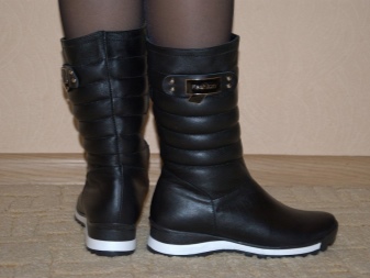 Зимові жіночі чоботи з натуральної шкіри фінського виробництва (64 фото): моделі на повну ногу, дутики, вироблені в Фінляндії