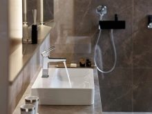 Змішувач для ванної Hansgrohe: вибираємо моделі з довгим виливом, з кріпленням на борт і термостатом, комплект 3 в 1 і підлоговий