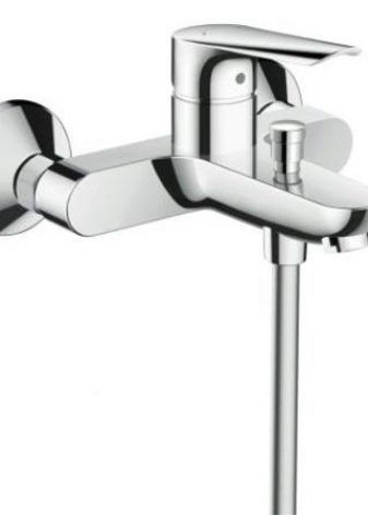 Змішувач для ванної Hansgrohe: вибираємо моделі з довгим виливом, з кріпленням на борт і термостатом, комплект 3 в 1 і підлоговий